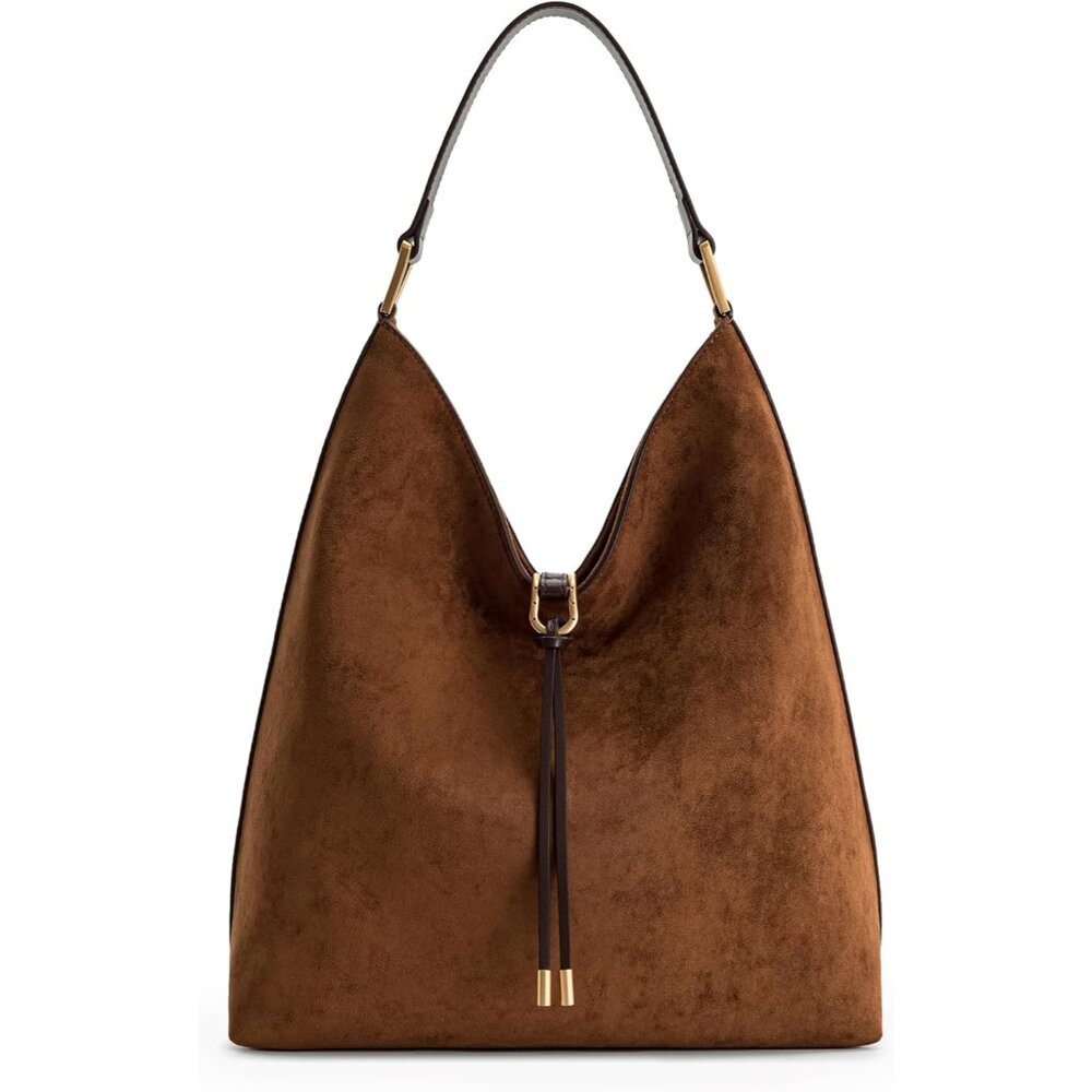 Women's Aria Faux Suede Shoulder Bag